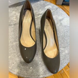 Cole Haan patent heels. Ironstone gray color.